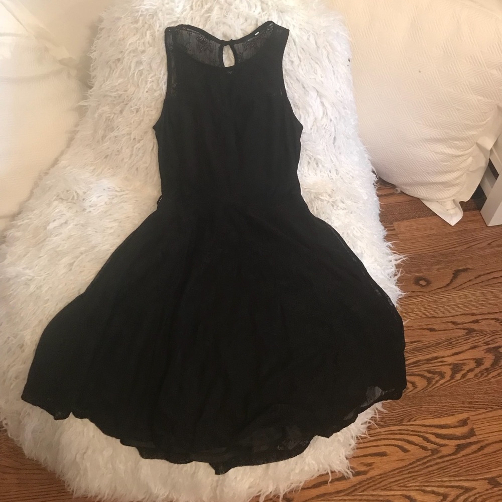 Black lace dress